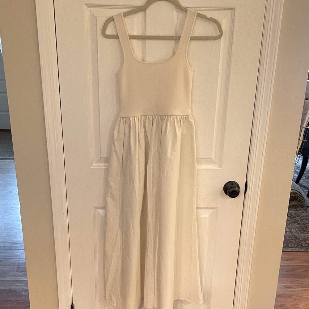 Matteau Ivory Square Neckline Long Dress Size 1/ US 2